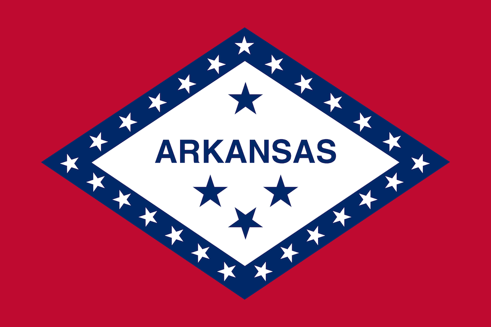 image of arkansas flag