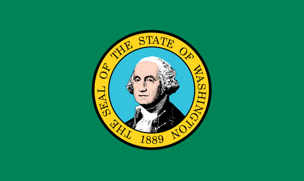 see the washington state flag when you explore the northwest region