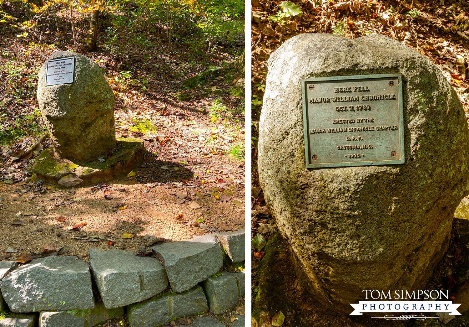 boulder marks place where revolutionary war major died