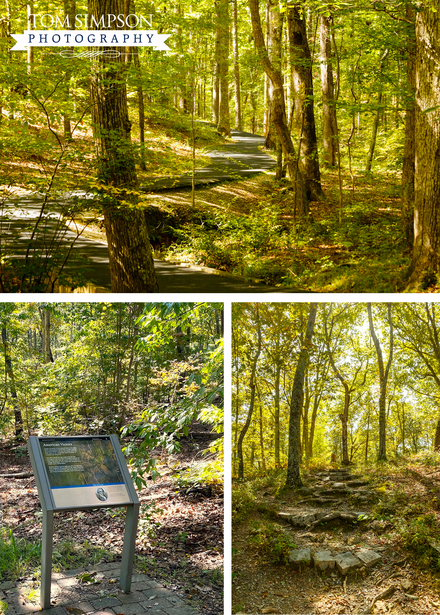 trail ascending kings mountain revolutionary war battlefield