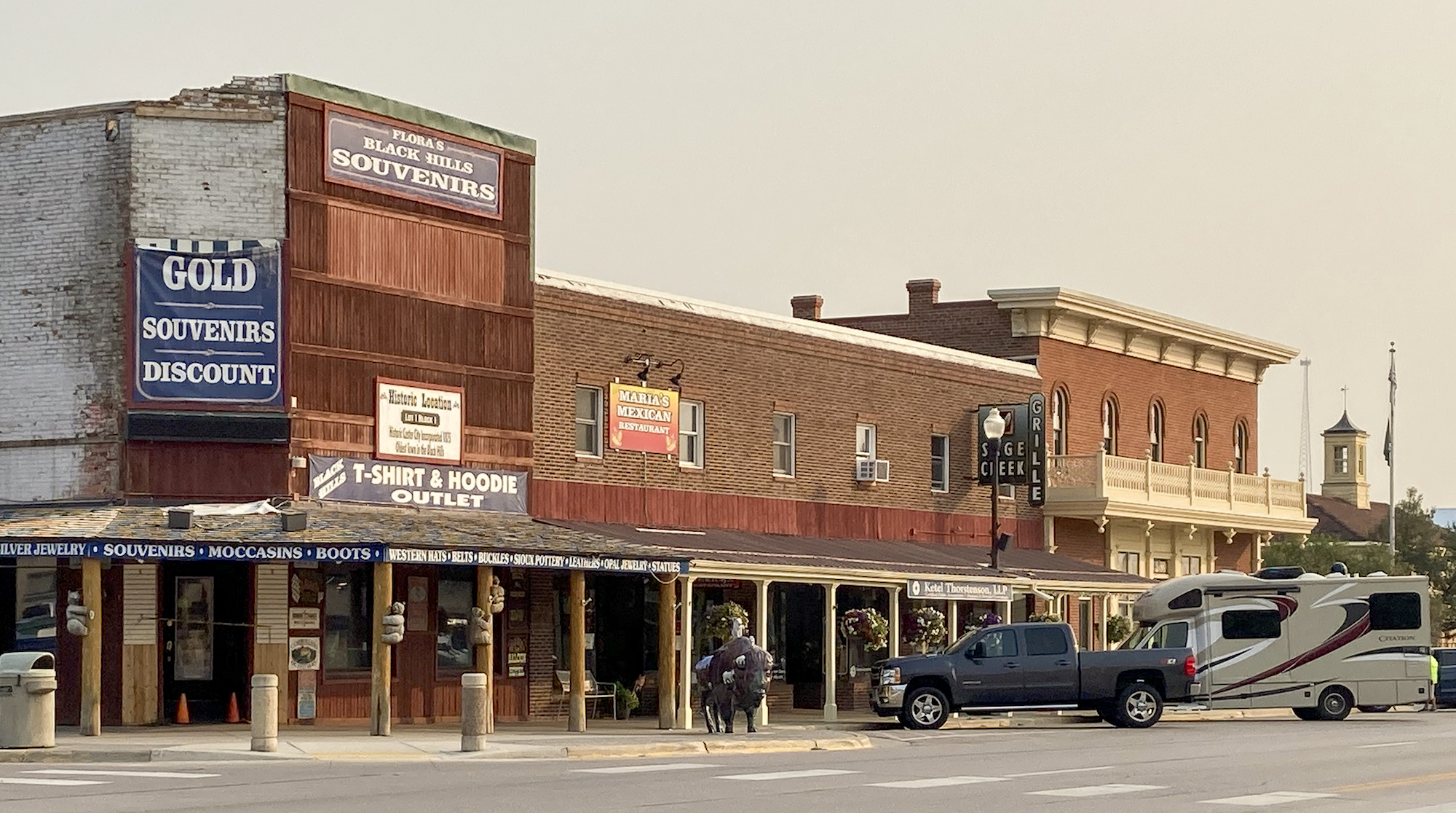 stores in historic buildings on custer's main street