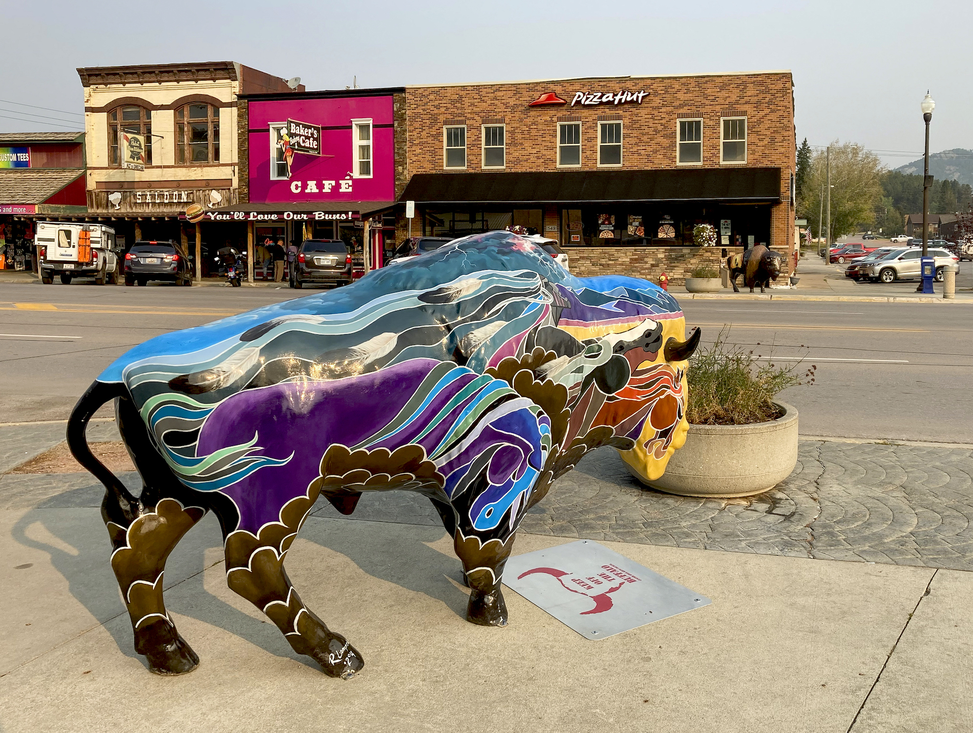 buffalo art in historic town