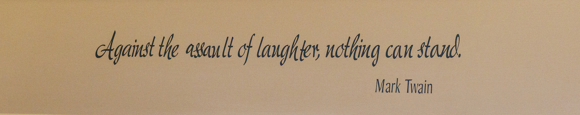 nothing can stand against laughter