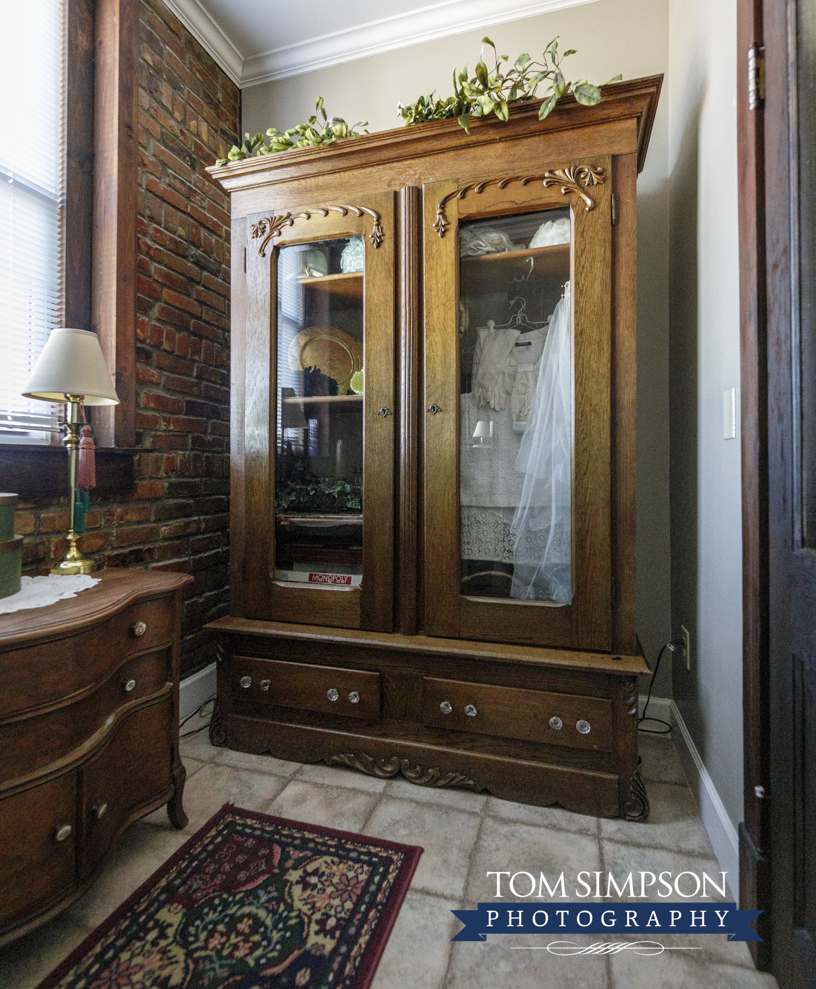 water closet with armoire