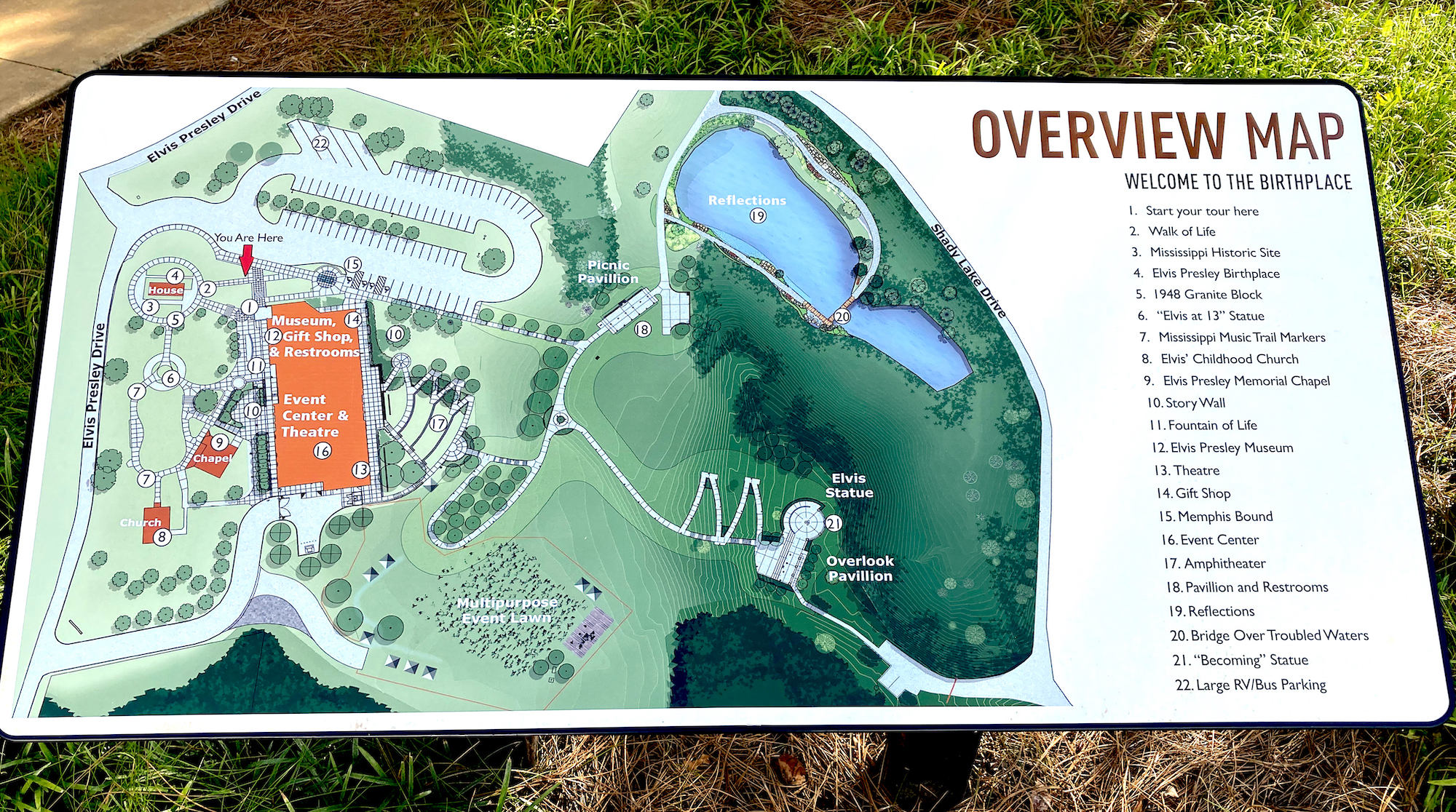 elvis presley park map