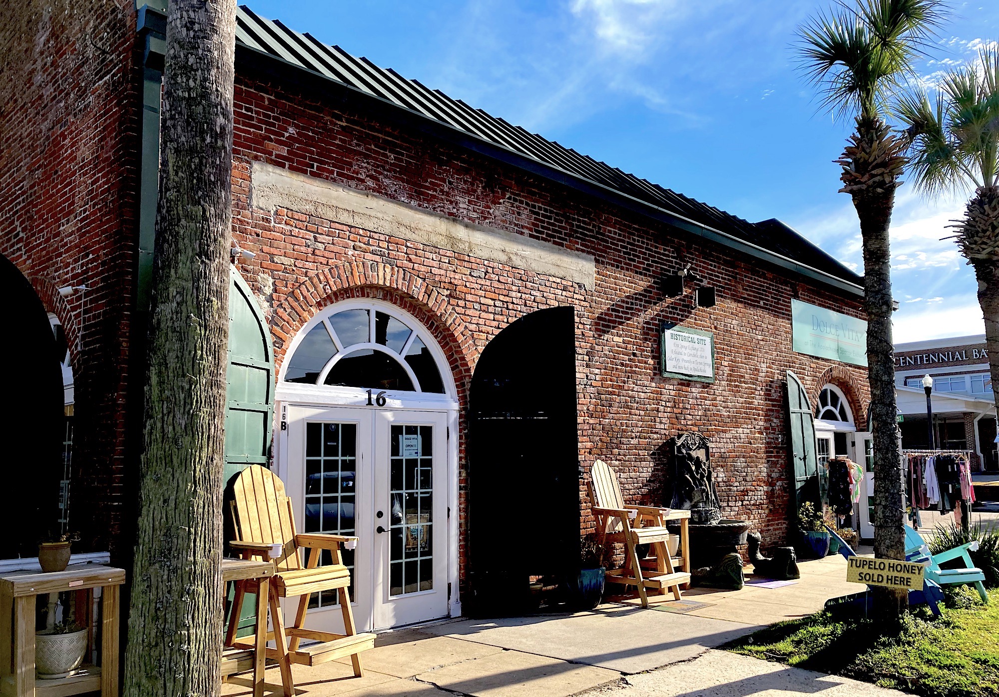 small town historic building restored