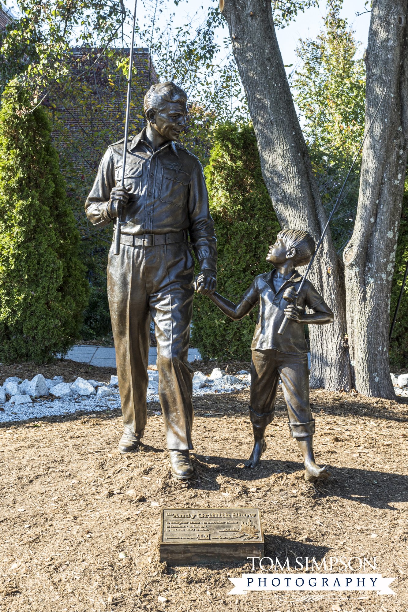 bronze statue make mayberry come to life