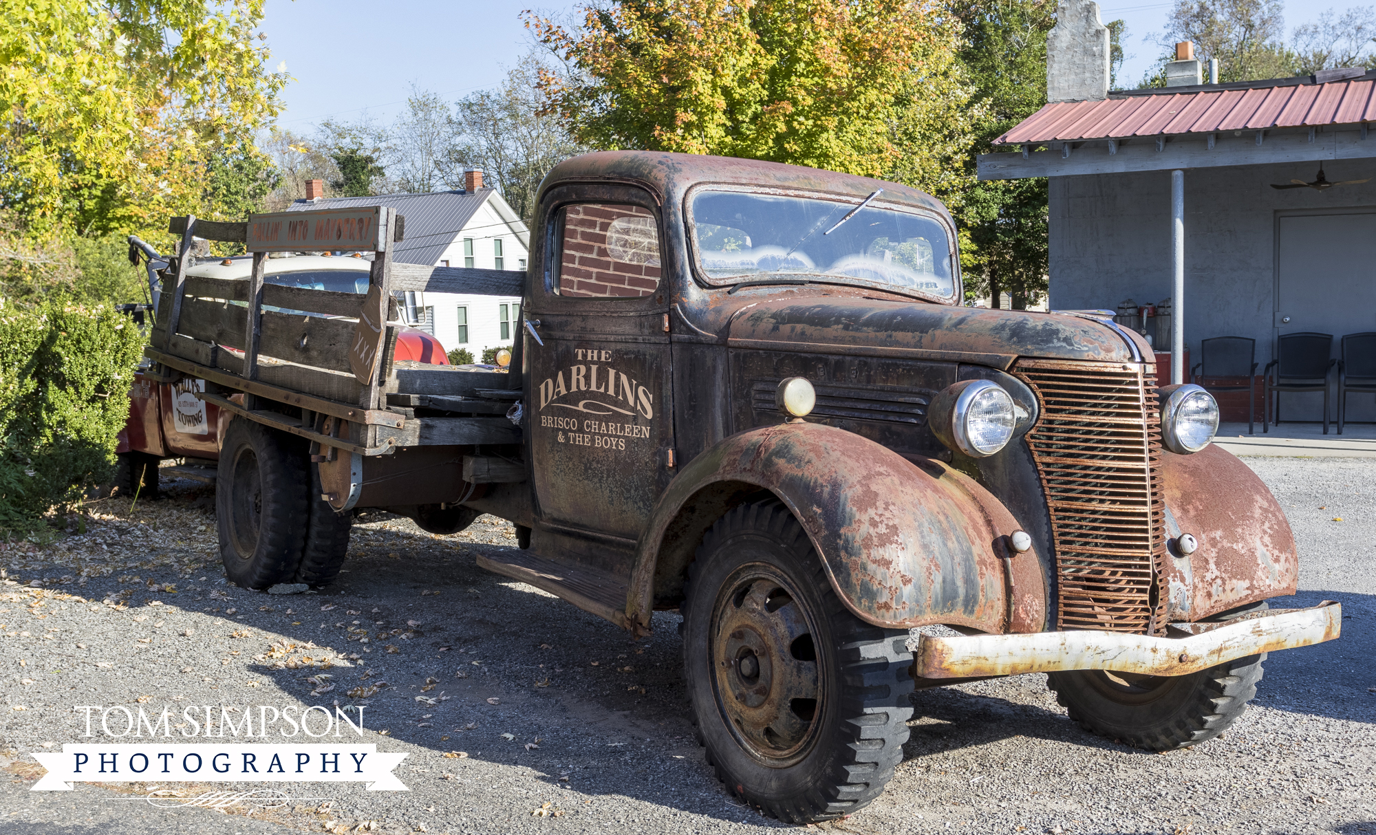 replica antique truck makes mayberry come to life